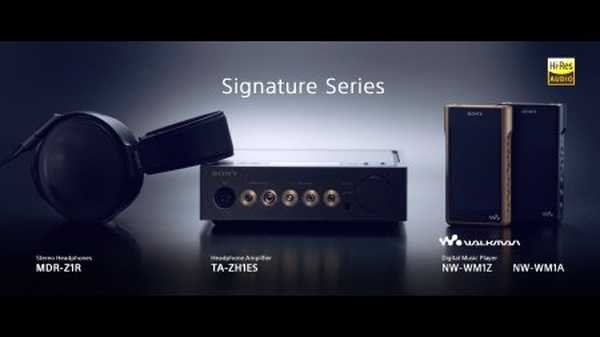 Sony Signature Series - predvajalnik, slušalke in ojačevalnik z boljšim zvokom