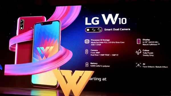Pametni telefon LG W10 - prednosti in slabosti