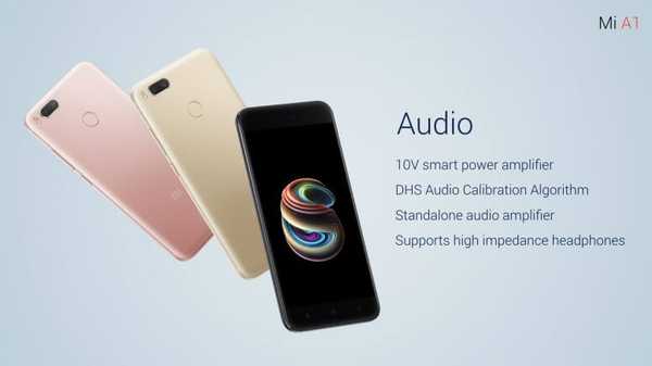 Smartphone Xiaomi Mi A1 na skladě (čistě) Android 7 - s vyhrazeným zvukovým čipem